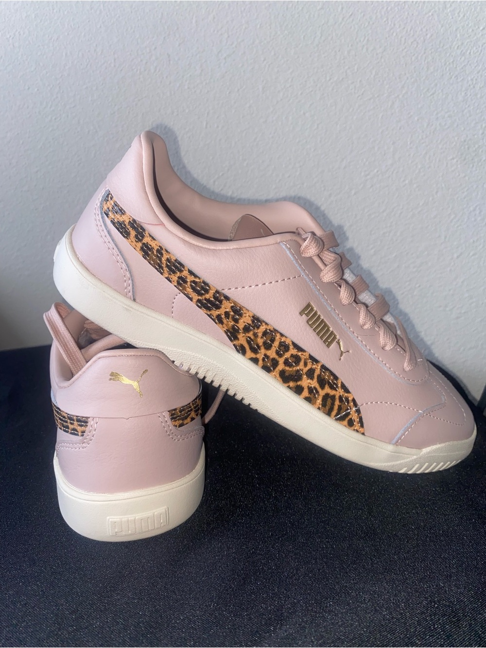 Puma Women's Club 5v5 Sneakers with Leopard Stripe